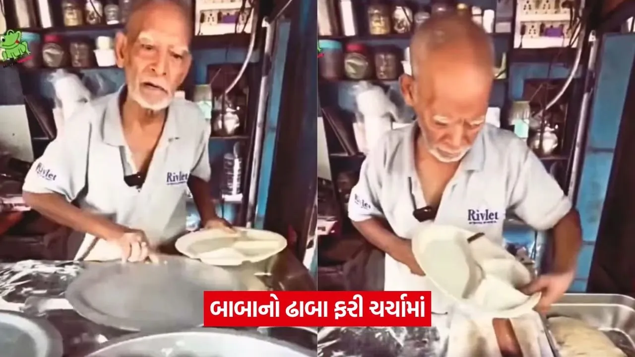 Viral Video: હાફ પ્લેટ કહો અને બાબા સ્ટીલ કાપી નાખે - ફૂડ વ્લોગરની પ્રતિક્રિયા જુઓ! 13 viral.jpg