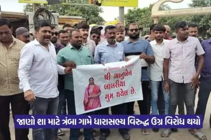 MLA Missing Poster Village Protest