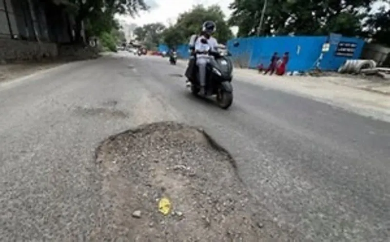 Monsoon road complaints Ahmedabad