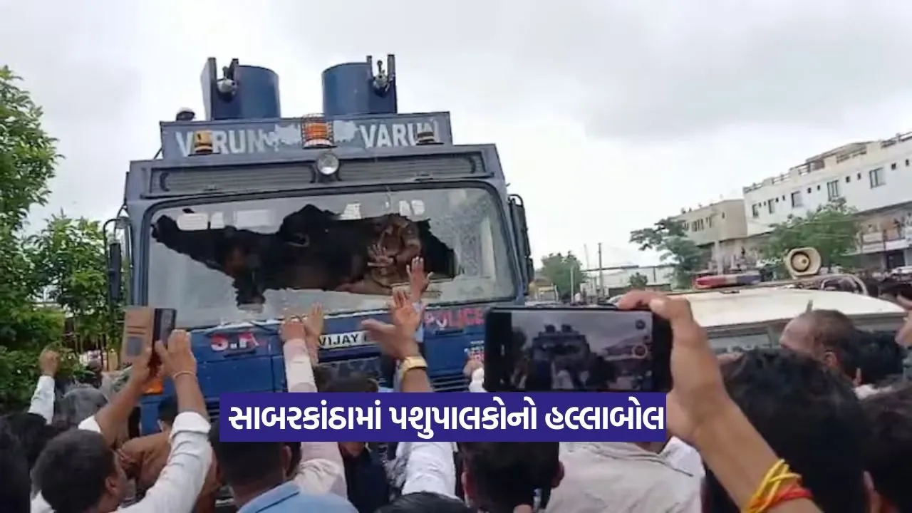 Sabarkantha Dairy Protest: સાબરકાંઠામાં સાબર ડેરી સામે પશુપાલકોનો વિરોધ, પોલીસ અને પશુપાલકો વચ્ચે તણાવ 23 Sabarkantha Dairy Protest