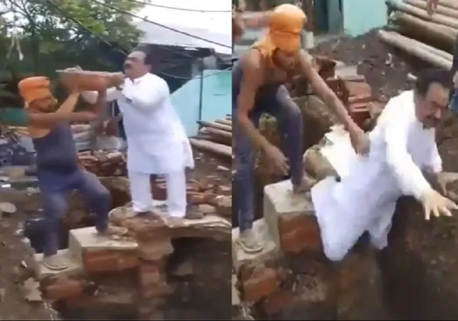 Viral Video: ડોક્ટર મંદિરના નિર્માણમાં મદદ કરવા આવ્યા, પણ આગળ જે થયું તેનો વિડિઓ થયો વાયરલ 2 Viral Video