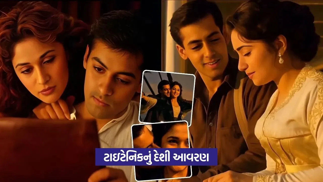 AI Video Viral: ટાઇટેનિકના દેશી રીમેકમાં સલમાન-માધુરીનો જાદૂ છવાયો! 23 AI Video Viral