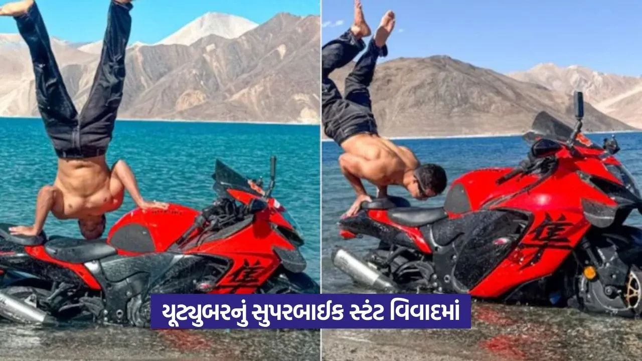 Viral Video: લદ્દાખના પ્રતિબંધિત વિસ્તારોમાં જોખમી સ્ટંટ 20 Viral Video