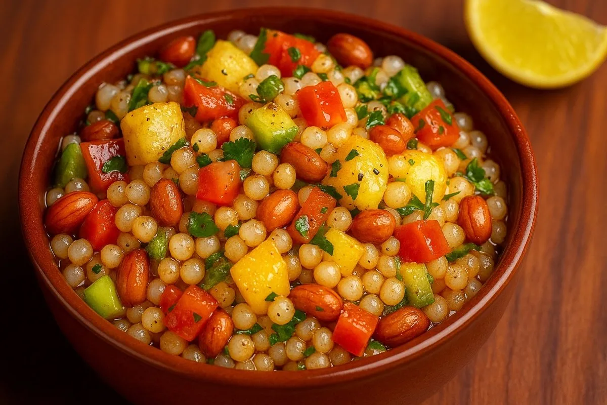 ઉપવાસમાં પણ ખાઈ શકાય તેવી ઓઇલ ફ્રી સાબુદાણા ચાટ: ફક્ત ૫ મિનિટમાં બનાવો 3 Sabudana Chaat.1.jpg