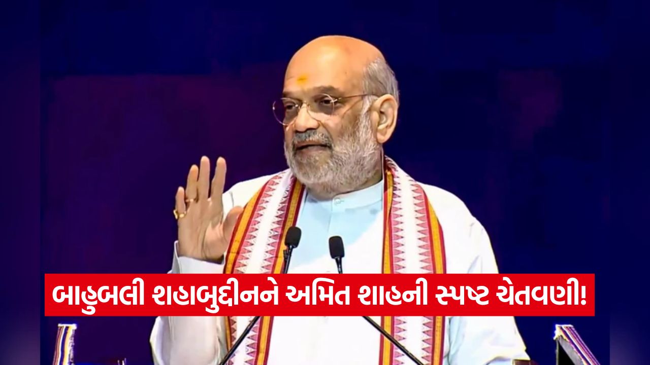 ગૃહમંત્રી અમિત શાહનું દમદાર સંબોધન: શહાબુદ્દીન પર કડક નિવેદન આપીને શું સંકેત આપ્યો? 1 amit shahs