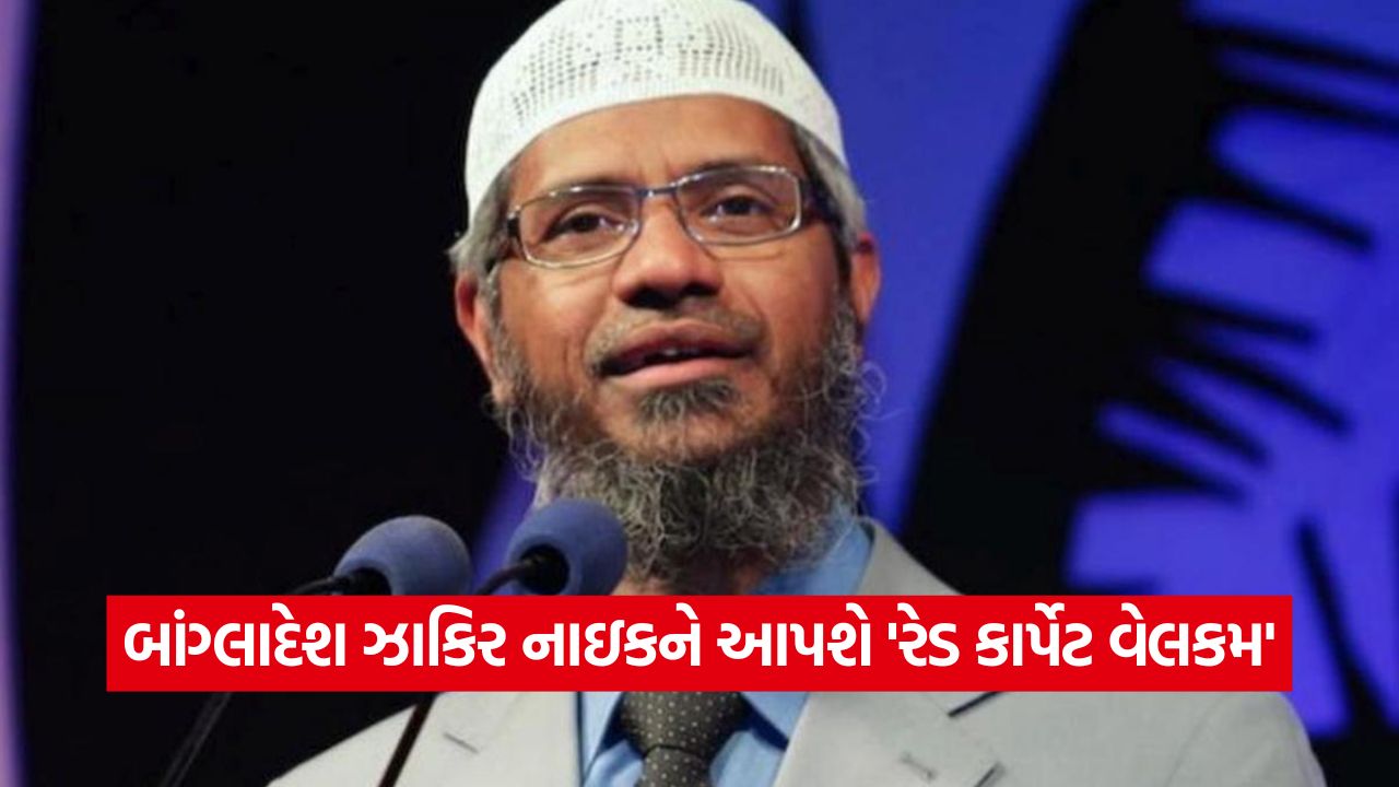 ભારતના વોન્ટેડ ઝાકિર નાઇકનું બાંગ્લાદેશમાં રેડ કાર્પેટ પર સ્વાગત, એક મહિનાની મળી મંજૂરી 25 zakir naik