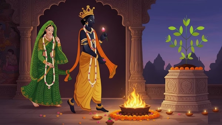 તુલસી વિવાહ કેવી રીતે કરશો? જરૂરી સામગ્રી અને પૂજાની સરળ વિધિ, ઘરે બેઠા નોંધી લો! 2 tulsi vivah