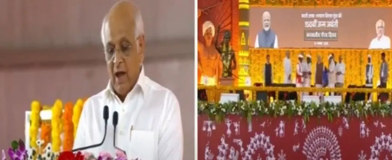 ભગવાન બિરસા મુંડાની 150મી જયંતિ પર ડેડિયાપાડામાં પ્રધાનમંત્રીની ઐતિહાસિક જનસભા 2 narendra modi dediyapada 2.jpeg