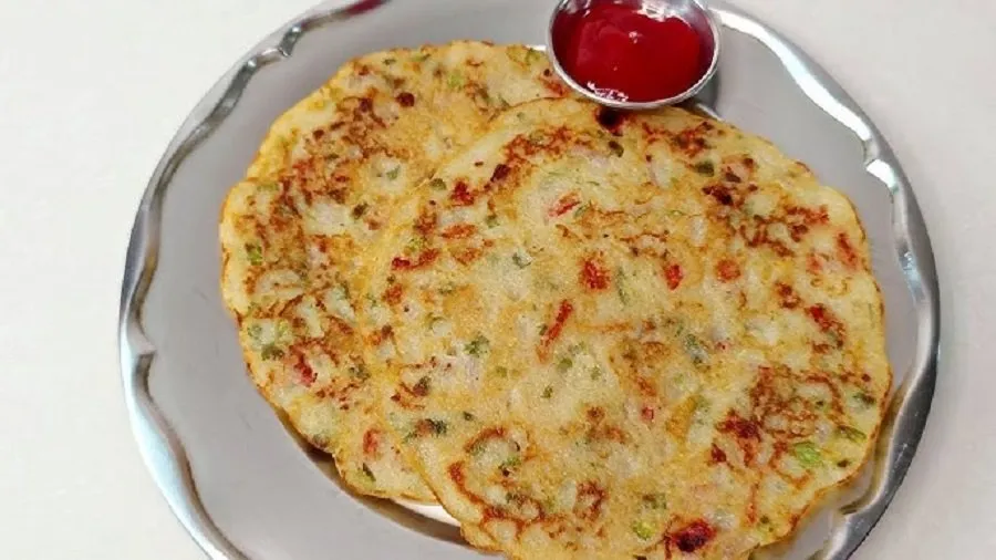 Semolina-curd cheela