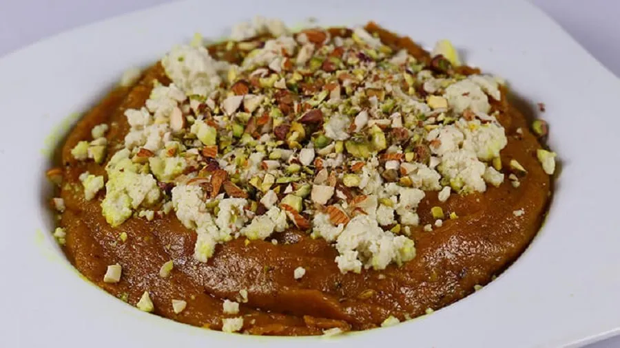  Raw haldi halwa