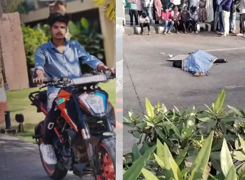 સોશિયલ મીડિયા સ્ટાર બાઇક રાઇડરનું બ્રિજ નજીક નિયંત્રણ ગુમાવતા અકસ્માતમાં મોત 2 bike accident vesu surat 1.png