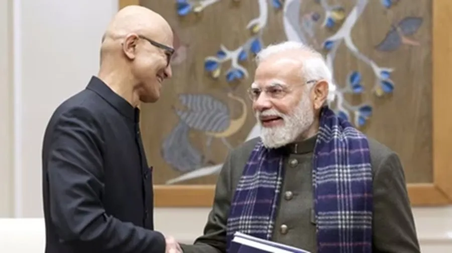 માઇક્રોસોફ્ટના સીઇઓ સત્ય નડેલાની PM મોદી સાથે મુલાકાત: ભારત બનશે એશિયાનું સૌથી મોટું AI હબ 3 pm modi8.jpg