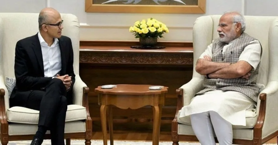 માઇક્રોસોફ્ટના સીઇઓ સત્ય નડેલાની PM મોદી સાથે મુલાકાત: ભારત બનશે એશિયાનું સૌથી મોટું AI હબ 2 pm modi83.jpg