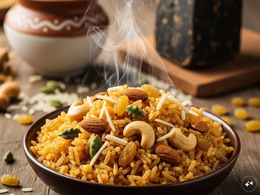 શિયાળામાં બનાવો સંપૂર્ણ દેશી સ્વાદ સાથે ગોળવાળા ભાત 3 Jaggery Rice Recipe