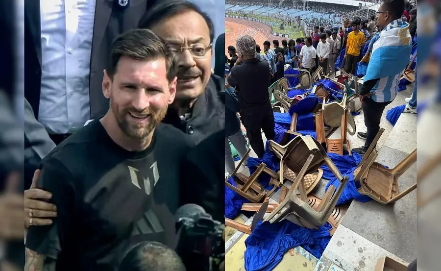 GOAT ઇન્ડિયા ટૂર દરમિયાન મેસ્સીના વહેલા જવાથી સોલ્ટ લેક સ્ટેડિયમમાં હંગામો 2 messi1.jpg