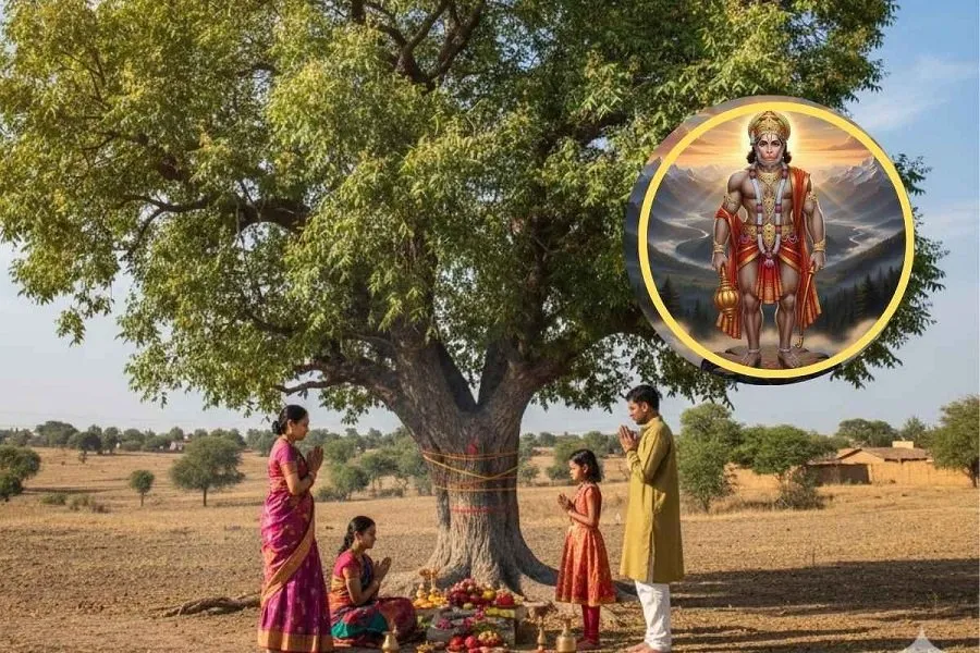 મંગળવારે લીમડાના વૃક્ષની પૂજા કેમ છે ખાસ? જાણો હનુમાનજી અને મંગળ દેવ સાથે જોડાયેલું તેનું ઊંડું રહસ્ય 2 Neem Tree Worship