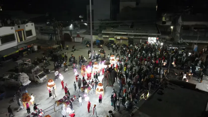 ગિરનારની ગોદમાં નવાબી ઠાઠ, જૂનાગઢમાં શાહી લગ્નનો નજારો 2 Junagadh Royal Wedding 1.png