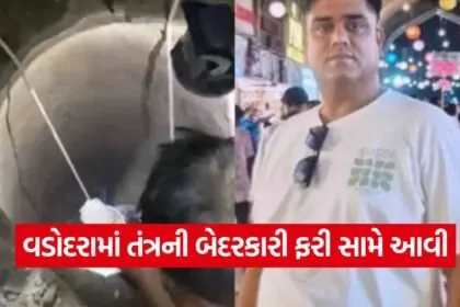 Vadodara Open Drain Accident 1