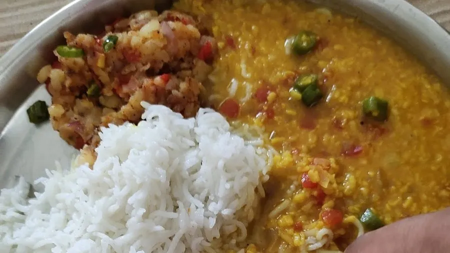 Village Style Dal rice