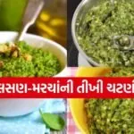 garlic-green chili chutney