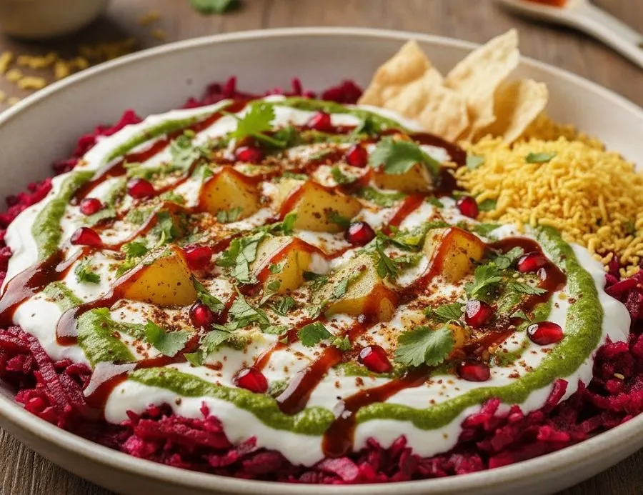 Beetroot Dahi Chaat