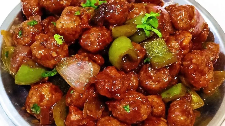 Soya Chunks Chilli Recipe