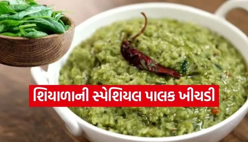 Spinach khichdi