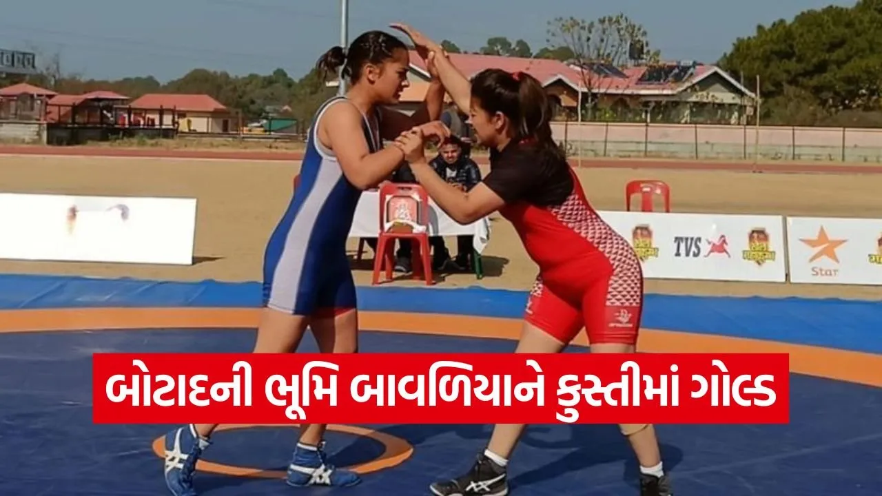 Botad Wrestler Bhumi Bavaliya Gold Medal Khel Mahakumbh 2026.jpg
