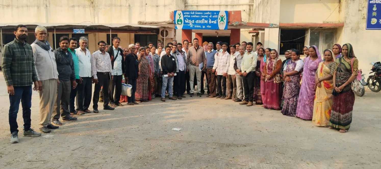 ખેડા જિલ્લાના કપડવંજ–કઠલાલ તાલુકાની કૃષિ સખી અને CRP માટે ઠાસરા ખાતે પ્રાકૃતિક ખેતી તાલીમ 2 Kheda Natural Farming Training Thasra.jpeg