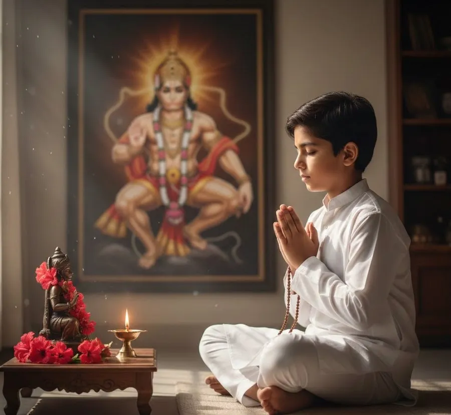 "બુદ્ધિહીન તનુ જાનિકે...": જાણો વિદ્યાર્થીઓ માટે કેમ રામબાણ ઈલાજ છે હનુમાનજીનું સ્મરણ 2 Hanuman Kavach Path.jpg