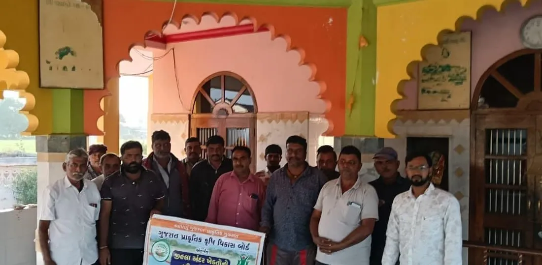 દલતુંગી ગામે ક્લસ્ટર આધારિત તાલીમથી ગાય આધારિત પ્રાકૃતિક ખેતી અપનાવવા ખેડૂતોને પ્રેરણા 2 jamnagar lalpur natural farming cluster training.png