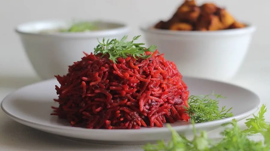 Beetroot Pulao 