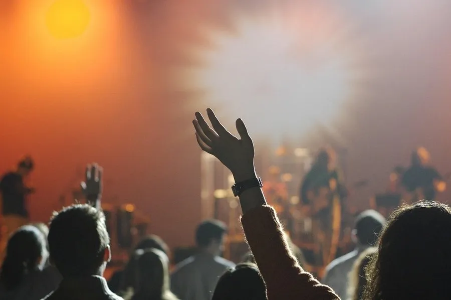 raising hands