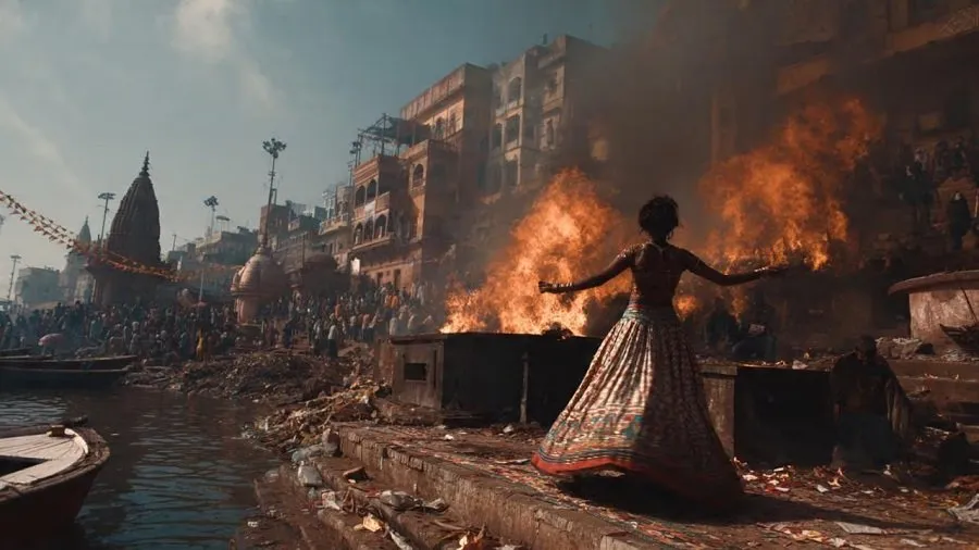 Manikarnika Ghat Holi