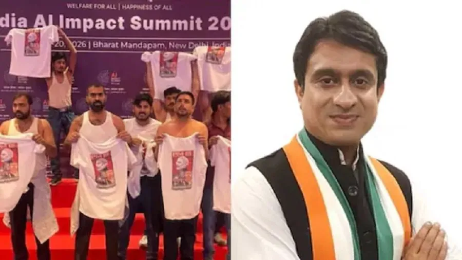 દિલ્હીમાં AI સમિટ દરમિયાન હંગામો કરનાર યુથ કોંગ્રેસ અધ્યક્ષની ધરપકડ, પોલીસ એક્શનથી રાજકારણ ગરમાયું 2 ai sumit.jpg