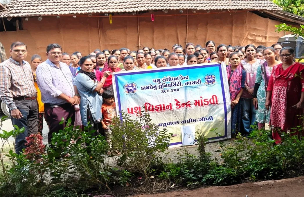માંડવી તાલુકાના સરકુઈ ગામે મહિલા પશુપાલકો માટે બે દિવસીય વૈજ્ઞાનિક તાલીમ યોજાઈ 2 Mandvi Women Livestock Training Program.jpeg