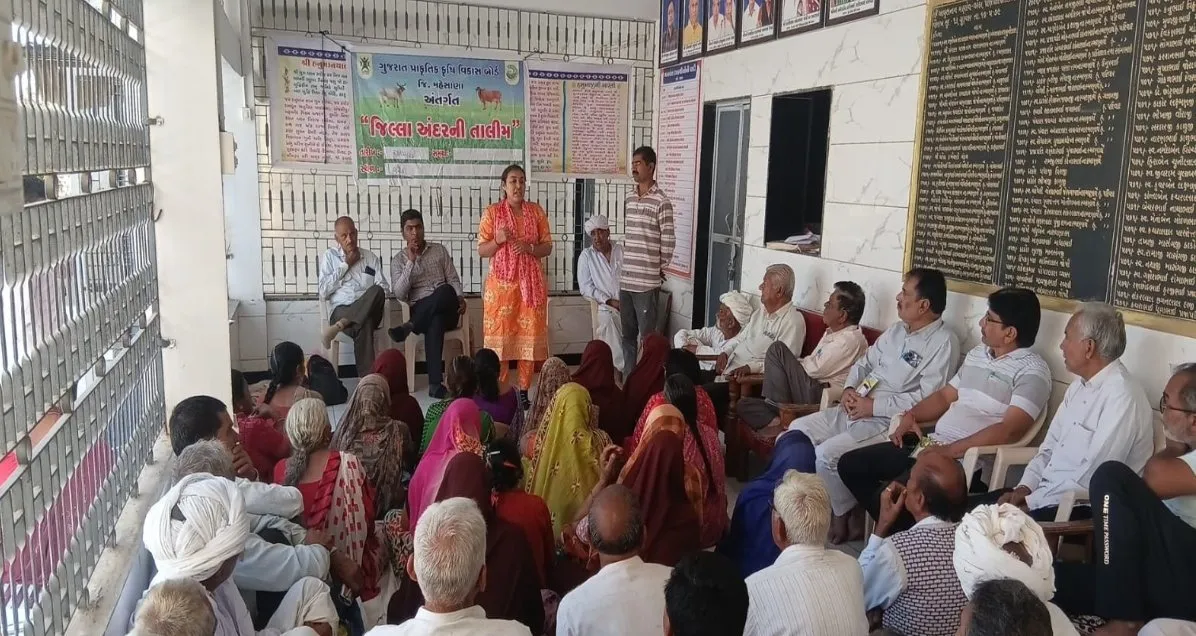 મહેસાણા જિલ્લાના વરેઠા ગામે પ્રાકૃતિક ખેતી તાલીમ, ખેડૂતોને વૈજ્ઞાનિક અને વ્યવહારુ માર્ગદર્શન 2 Mehsana Natural Farming Training 2026.jpeg