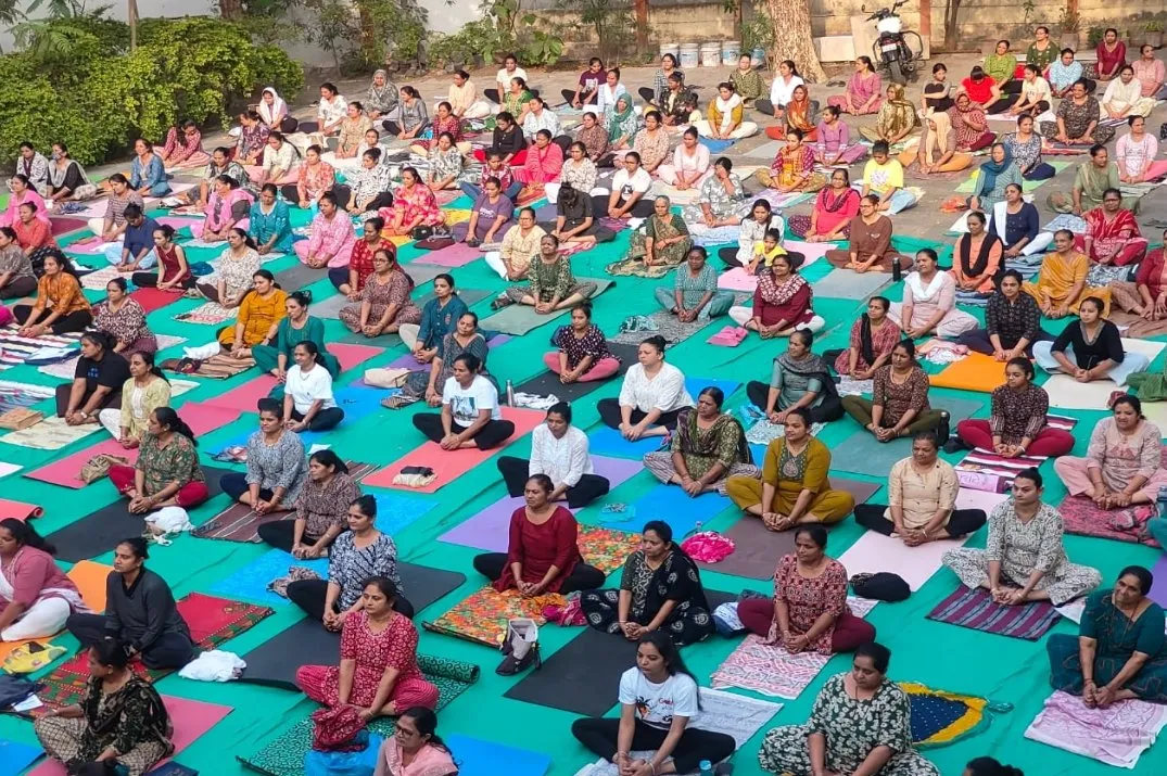 જેતપુર તાલુકામાં ‘મેદસ્વિતામુક્ત અભિયાન’ અંતર્ગત વિશાળ યોગ શિબિર, ૫૦૦ સાધકોનો ઉત્સાહભેર સહભાગ 3 Jetpur Obesity Free Yoga Camp 2026.jpeg