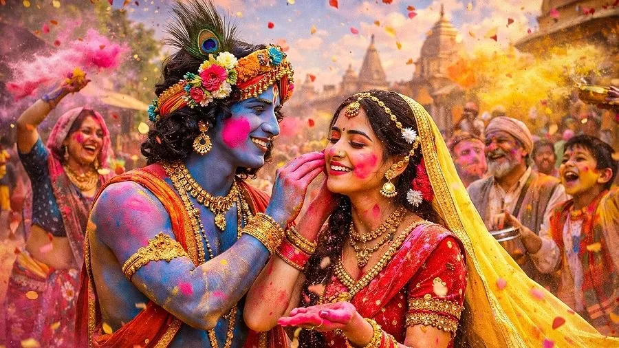 શું તમે જાણો છો હોળીની શરૂઆત કેવી રીતે થઈ? વાંચો કાન્હા અને રાધાની આ અનોખી કથા! 3 Holi 2026