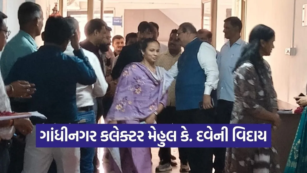 Gandhinagar Collector Mehul K Dave Farewell 2026.jpg