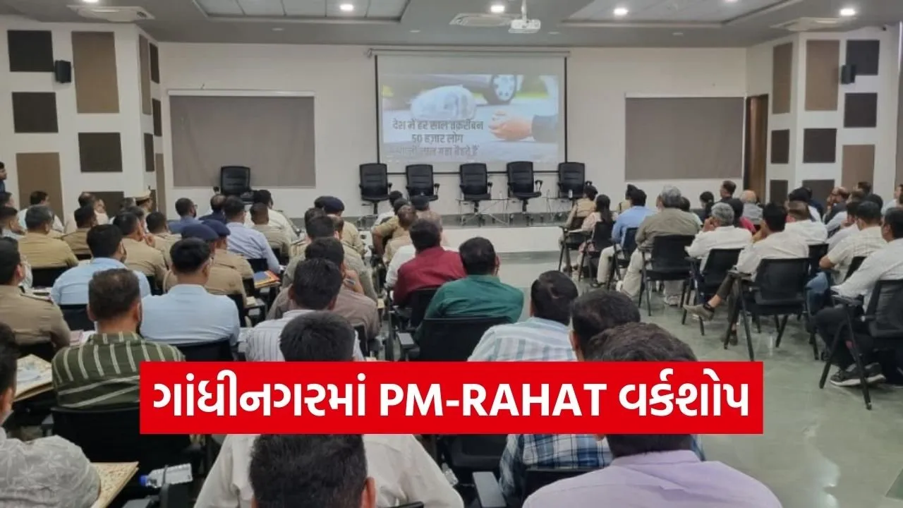 Gandhinagar PM RAHAT Road Accident Cashless Treatment Workshop 1.jpg