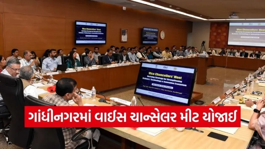 Gandhinagar Vice Chancellor Meet Science Technology Innovation Gujarat 1