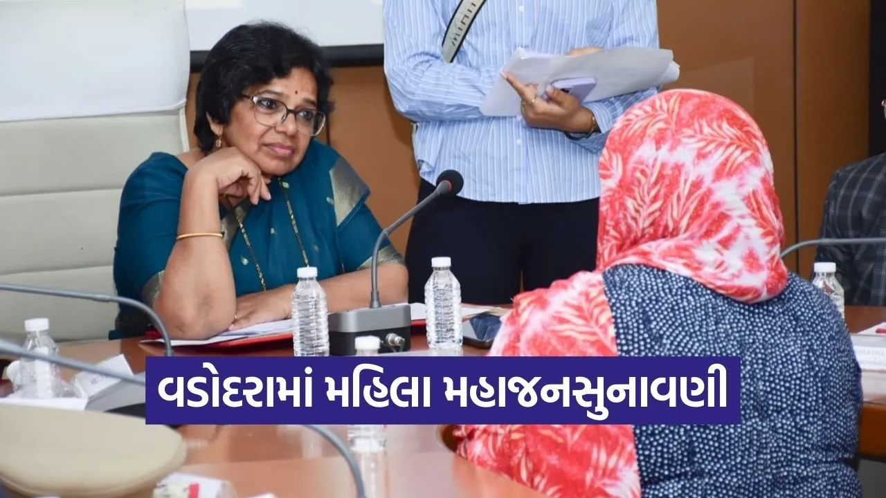 Vadodara Women Public Hearing NCW Vijaya Rahatkar 1.jpg