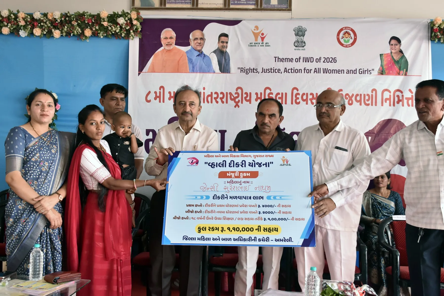 અમરેલી ખાતે જિલ્લા વહીવટી તંત્ર દ્વારા મહિલા સંમેલન–૨૦૨૬ યોજાયું, દીકરીઓ અને મહિલાઓનું સન્માન 2 amreli mahila sammelan women day celebration.png