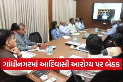 gujarat tribal health meeting prafull pansheriya gandhinagar