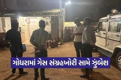 panchmahal godhra gas cylinder hoarding raid supply department