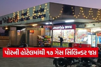 Vadodara Illegal Domestic Gas Cylinder Seizure Hotel Galaxy 1
