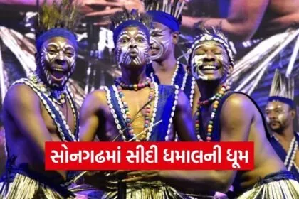 Siddi Dhamal Dance Songadh Tribal Festival Gujarat 1