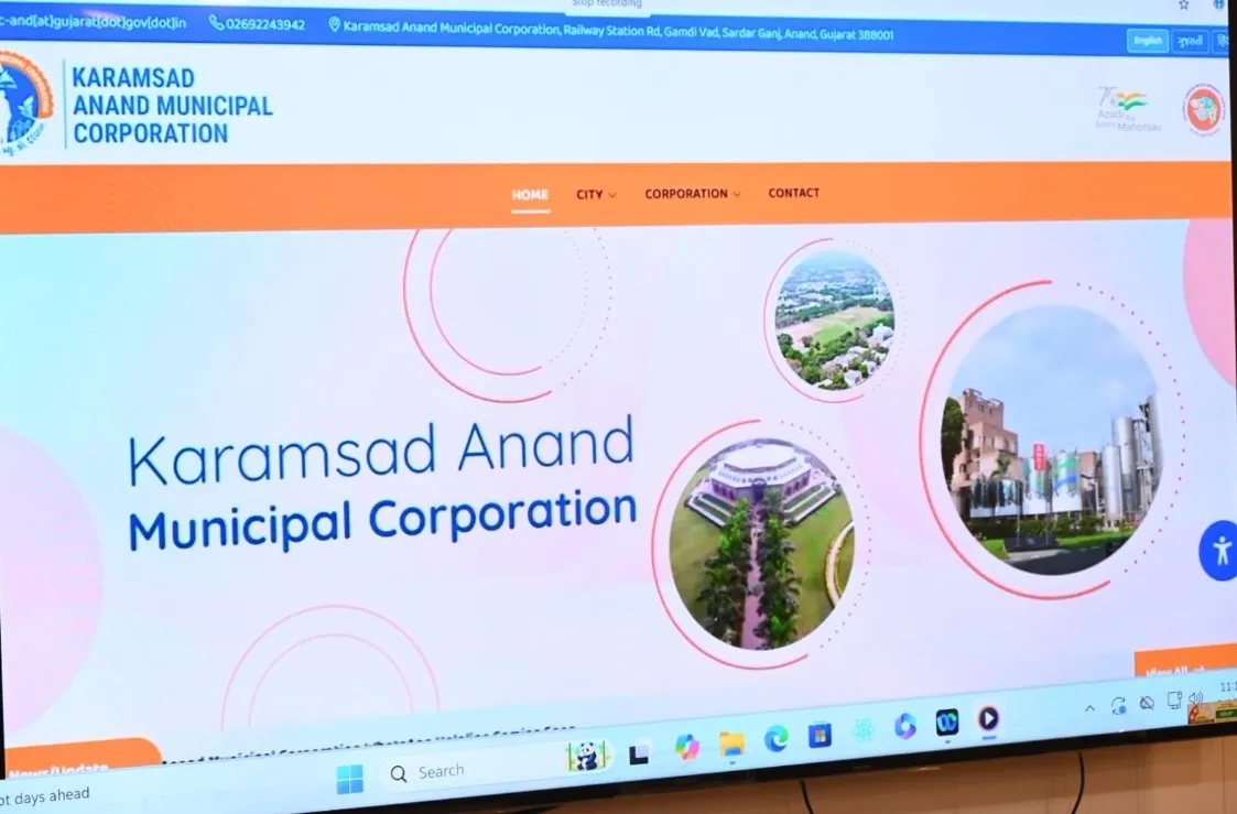 કરમસદ–આણંદ મહાનગરપાલિકાની મોબાઇલ એપ અને વેબસાઇટ લોન્ચ, નાગરિકોને મળશે ઓનલાઈન સેવાઓની સુવિધા 3 KAMC Mobile App Anand Municipal Services 1.jpeg