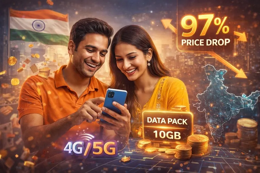 સરેરાશ ભારતીય મહિને વાપરે છે 25 GB ડેટા, ડિજિટલ ઈન્ડિયાએ બદલી નાખી જીવનશૈલી 2 Cheap internet India